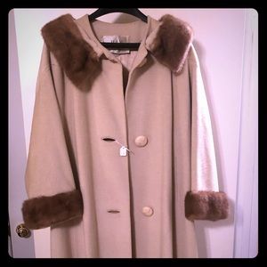 Vintage The May Co., REAL fur collar and cuffs